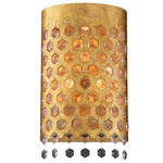 Kingsmont Wall Sconce - Glitz Gold Leaf / Clear