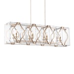 Brenton Cove Linear Pendant - Gold Mist / Clear