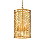 Blairmoor Cylinder Pendant - Honey Gold