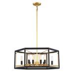Sable Point Pendant - Gold / Black