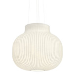 Strand Onion Pendant - White / White