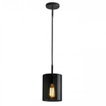 Brompton Pendant - Weathered Brass / Anthracite