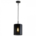 Brompton Pendant - Weathered Brass / Anthracite