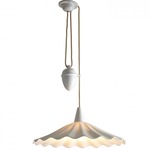 Christie Rise and Fall Pendant - White / Natural White