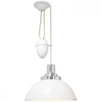 Cosmo Rise & Fall Stepped Pendant - White / Natural White