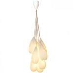 Drop Zero Multi Light Pendant - Gloss White / Natural White