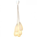 Drop Zero Multi Light Pendant - Gloss White / Natural White