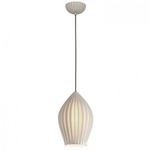 Fin Pendant - White / Natural White