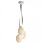 Fin Group Pendant - White / Natural White