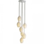 Fin Grouping Of 7 Pendant - White / Natural White