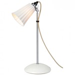 Hector Pleat Table Lamp - White / Natural White