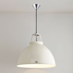 Titan Size 5 Pendant - Putty Grey / White