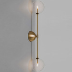Miron Wall Sconce - Lacquered Burnished Brass / Transparent