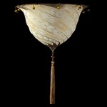 Samarkanda Silk Ceiling Light Fixture - Brass / Deco Silk