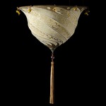 Samarkanda Silk Ceiling Light Fixture - Brass / Serpentine Silk