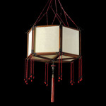 Concubina Loto Pendant - Brass / Ivory Plain