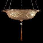 Scudo Saraceno Glass Pendant - Brass / Gold Mosaic