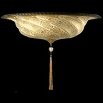 Scudo Saraceno Glass Ceiling Light - Brass / Gold Classic