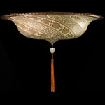 Scudo Saraceno Glass Ceiling Light Fixture - Brass / Silver Classic