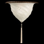 Samarkanda Ceiling Light Fixture - Brass / White Serpentine