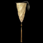 Cesendello Glass Straight Wall Sconce - Brass / Gold Classic