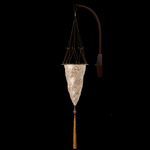 Cesendello Glass Arc Wall Sconce - Silver Classic