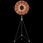 Studio 63 Floor Lamp - Black / Copper Leaf