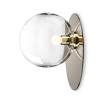 Umbra Wall / Ceiling Light - Polished Stainless Steel / Gold / Clear