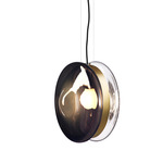 Orbital Pendant - Gold / Mercury Black