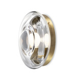 Orbital Wall Sconce - Patina Brass / Moon Clear