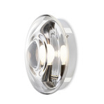 Orbital Wall Sconce - Polished Nickel / Moon Clear