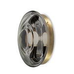 Orbital Wall Sconce - Patina Brass / Mercury Black