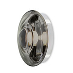 Orbital Wall Sconce - Polished Nickel / Mercury Black