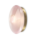 Orbital Wall Sconce - Patina Brass / Venus Pink