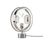 Orbital Table Lamp - Silver / Moon Clear