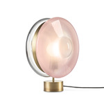 Orbital Table Lamp - Light Patina Brass / Venus Pink