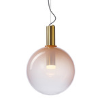 Phenomena Large Globe Pendant - Gold / Pink