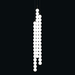 Abacus 3-Light Multi Light Pendant - White / Opal