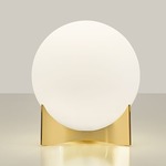 Oscar Table Lamp - Brass / Satin White