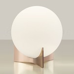 Oscar Table Lamp - Rose Gold / Satin White