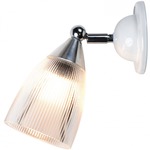 Mann Wall Sconce - White / Clear