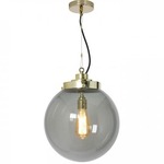 Globe Pendant - Brass / Anthracite