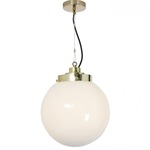 Globe Pendant - Brass / Opal