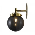 Globe Wall Sconce - Polished Brass / Anthracite