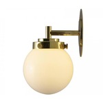 Globe Wall Sconce - Polished Brass / Opal