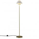Oxford Double Floor Lamp - Satin Brass / Natural White