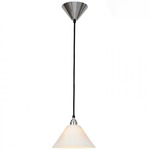 Task Ceramic Pendant - Chrome / Natural White