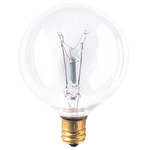 G16.5 Candelabra Base Globe 40W 130V 40-PACK - Clear