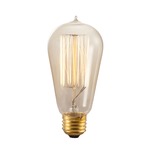 Nostalgic ST18 Med Base Thread Filament 40W 120V 4-PACK - Amber Light