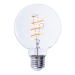 Nostalgic G25 Med Spiral Globe 4W 120V 2200K 85CRI 2-PACK - Antique